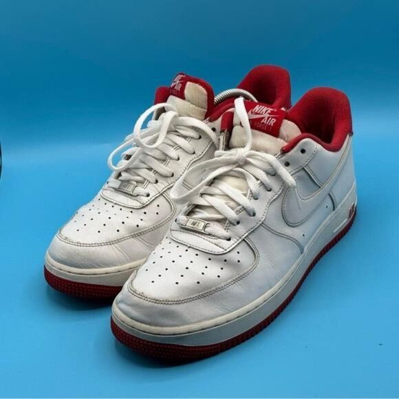 Nike Shoes - Nike Air Men's White and Red Sneakers